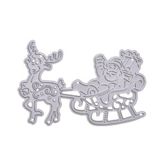 Deer Santa Claus Metal Cutting Dies for DIY Scrapbooking & Card Making