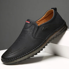 Men's Soft Cowhide Loafers Khaki