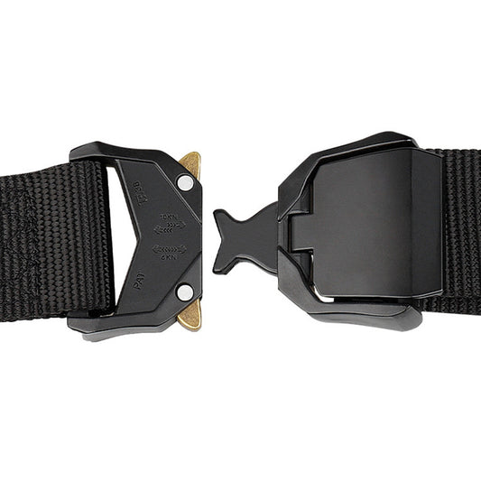 Outdoor Men's Nylon Tactical Belt with Key Chain Buckle Set