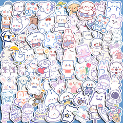 90pcs Pet No Repeat Stickers DIY Stationery Student Easter Stickers