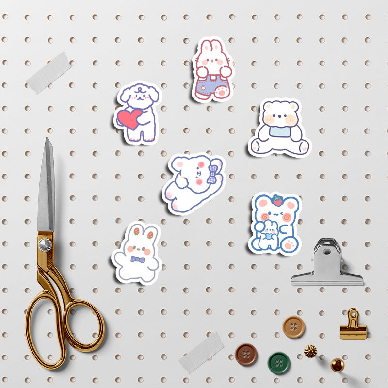 90pcs Pet No Repeat Stickers DIY Stationery Student Easter Stickers