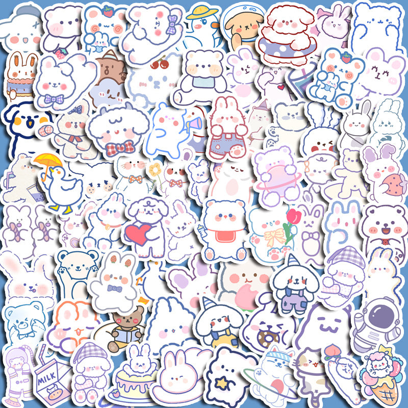90pcs Pet No Repeat Stickers DIY Stationery Student Easter Stickers