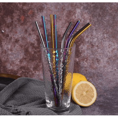 Sturdy Stainless Steel Reusable Metal Drinking Straws