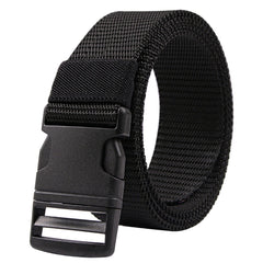 Men's Nylon Canvas Belt Metal Plastic Buckle Military Tactical Belt