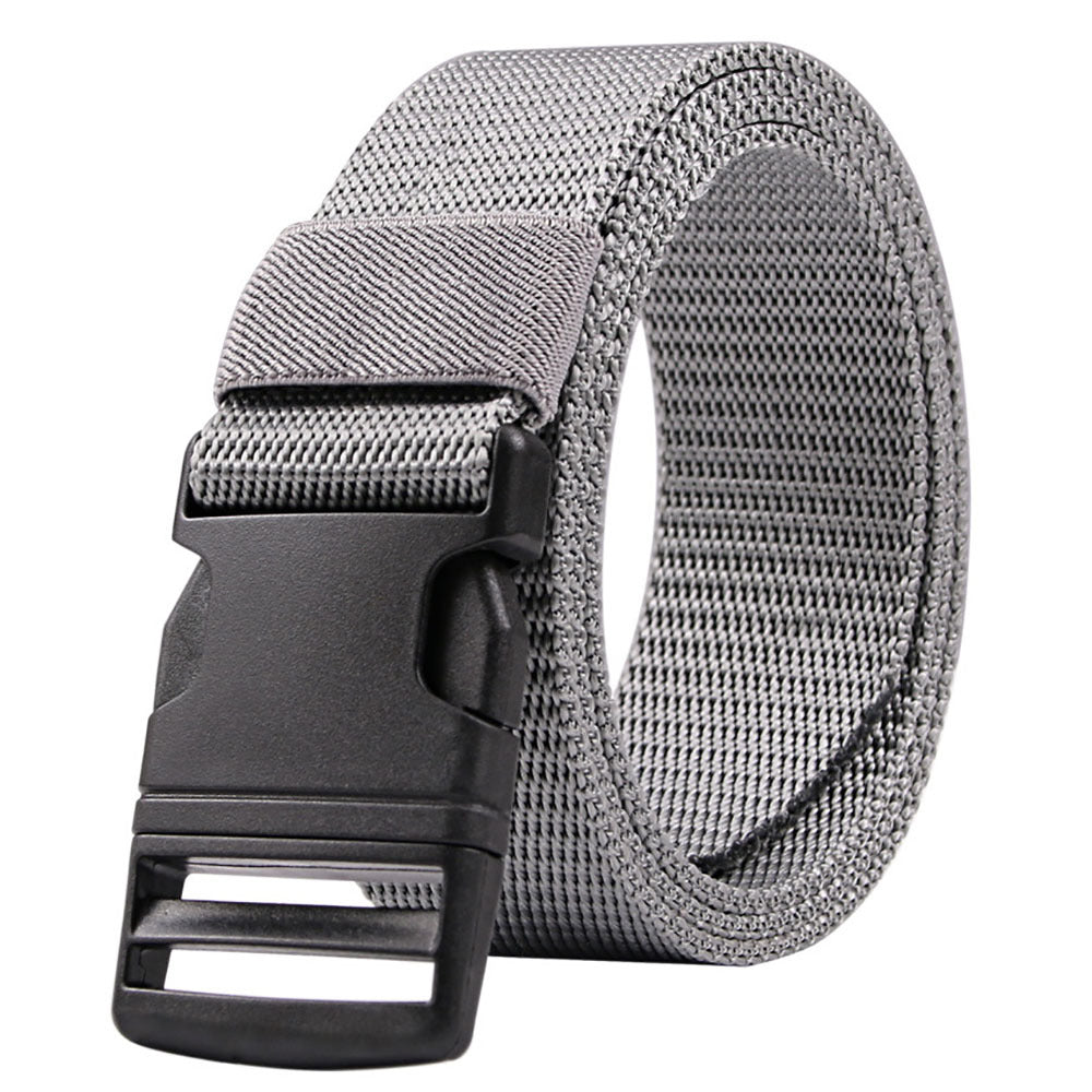 Men's Nylon Canvas Belt Metal Plastic Buckle Military Tactical Belt