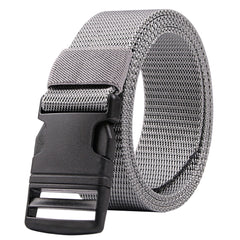 Men's Nylon Canvas Belt Metal Plastic Buckle Military Tactical Belt