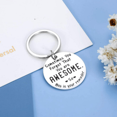 Mens Funny Inspirational Keychain BFF Graduation Gift