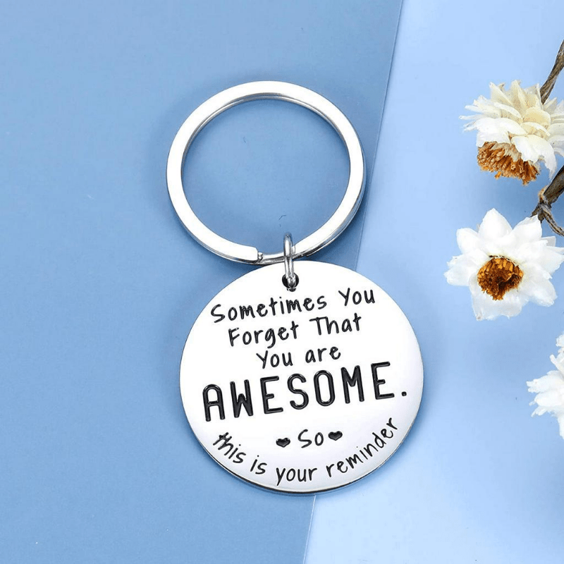 Mens Funny Inspirational Keychain BFF Graduation Gift