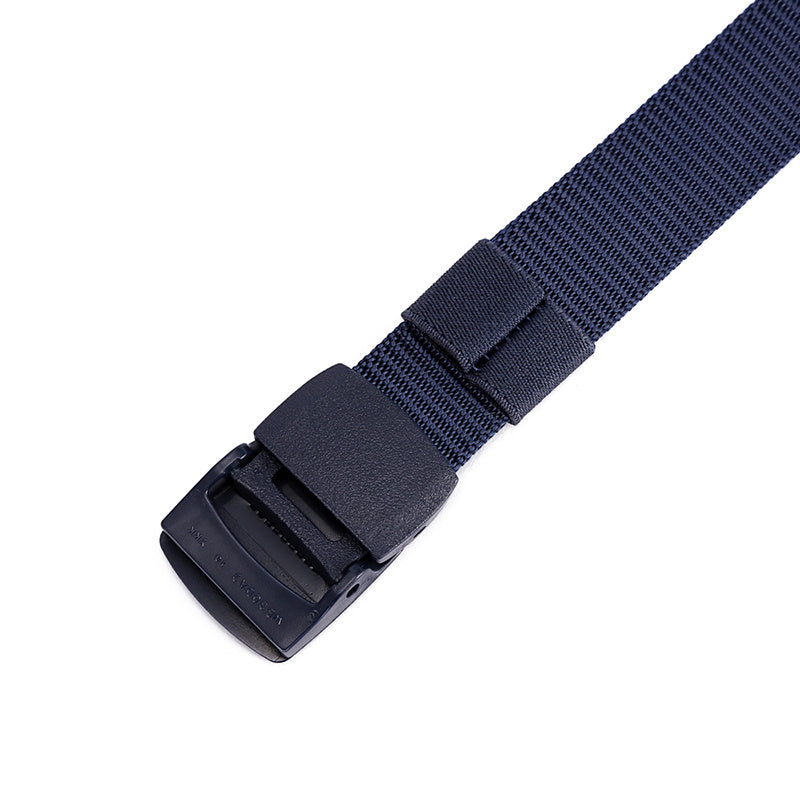 Men's Nylon Canvas Belt Plastic Buckle Metal Military Tactical Waist Belt