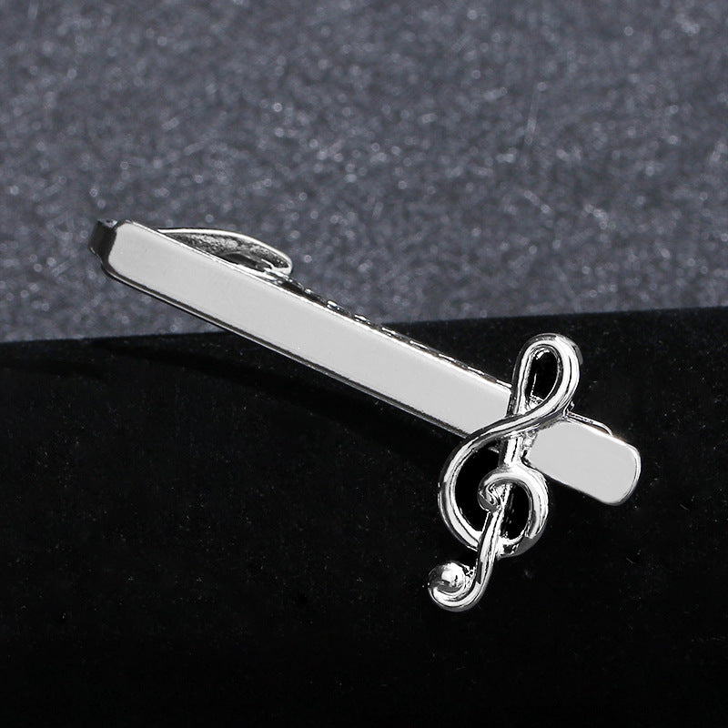 Musical Note Tie Clips Men's Shirt Tie Clip Business Shirt Musical Note Tie Clip