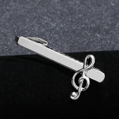 Musical Note Tie Clips Men's Shirt Tie Clip Business Shirt Musical Note Tie Clip