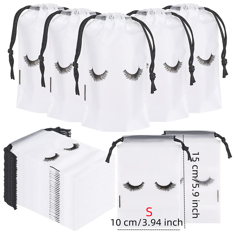 50pc Reusable Cosmetic Bag for Eyelash Extensions and Makeup Tools