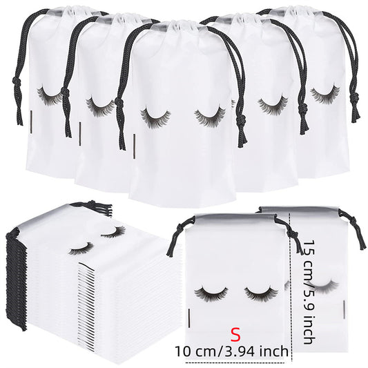 50pc Reusable Cosmetic Bag for Eyelash Extensions and Makeup Tools