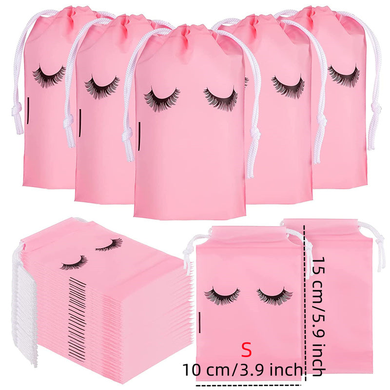 50pc Reusable Cosmetic Bag for Eyelash Extensions and Makeup Tools