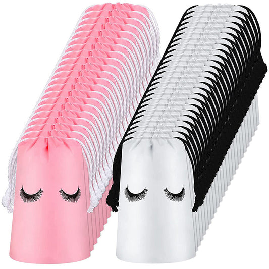 50pc Reusable Cosmetic Bag for Eyelash Extensions and Makeup Tools