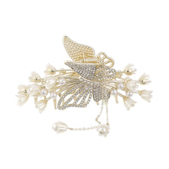 Rhinestone Pearl Hair Claws Hair Clip Hairpin Barrette Girls Ornament