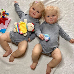 24 Inch 3D Paint Skin Art Reborn Smiling Baby Doll Toy