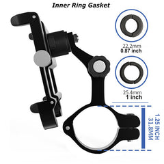 360 Rotatable Aluminum Motorcycle Phone Holder for Cycling