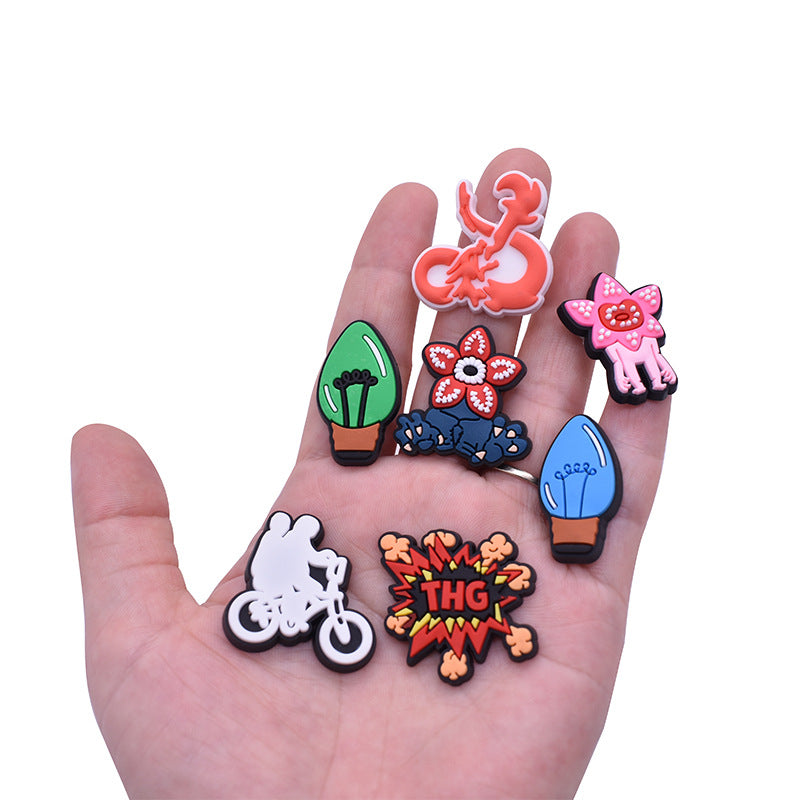 20pcs Mix Shoe Charms PVC Shoe Decorations for Christmas Birthday Party Favors