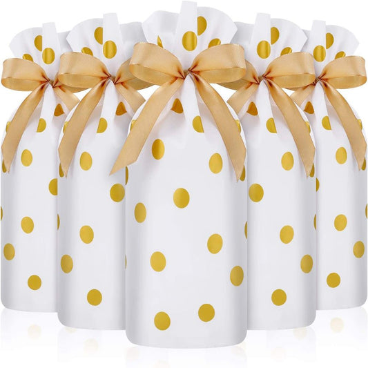 50 Pcs Drawstring Candy Bag 9.25x6.2x0.36inch for Christmas Wedding