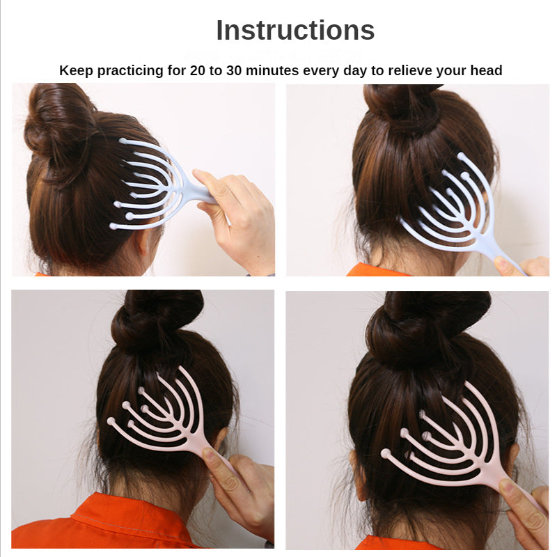 9-Claw Scalp Massager Handheld for Hair Care Stress Relief