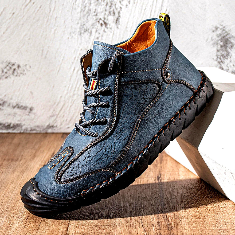 FLYLAND Men's Retro Casual Ankle Boots With Rubber Sole