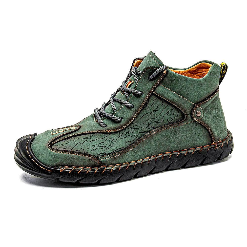 FLYLAND Men's Retro Casual Ankle Boots With Rubber Sole