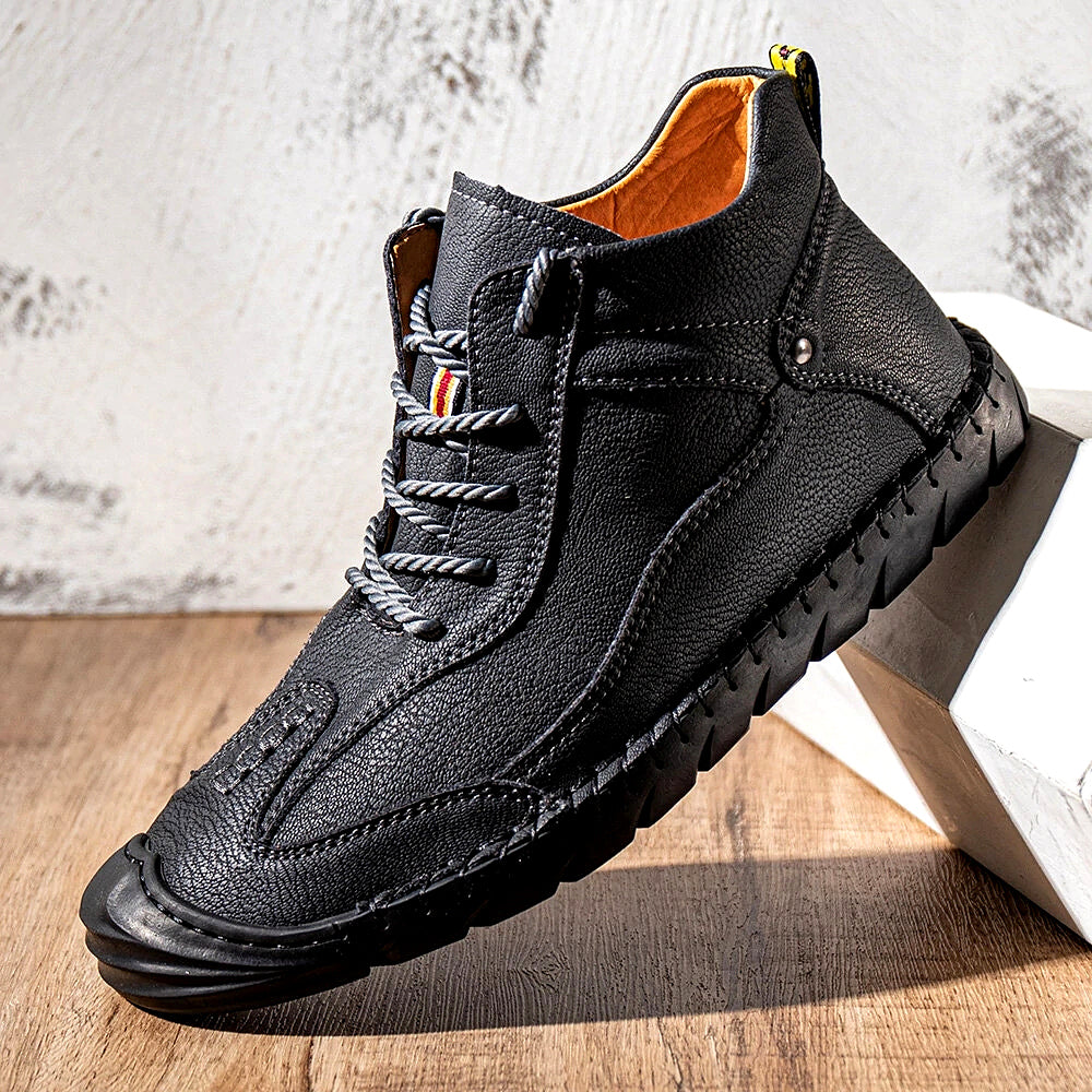 FLYLAND Men's Retro Casual Ankle Boots With Rubber Sole