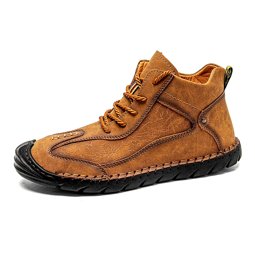 FLYLAND Men's Retro Casual Ankle Boots With Rubber Sole