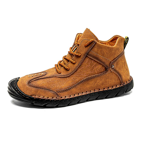 FLYLAND Men's Retro Casual Ankle Boots With Rubber Sole