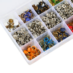 100 200pcs Plier Tool Metal Sewing Buttons Prong Press Studs Snap Fasteners