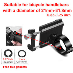 Aluminum Bike Phone Mount for Safe Riding