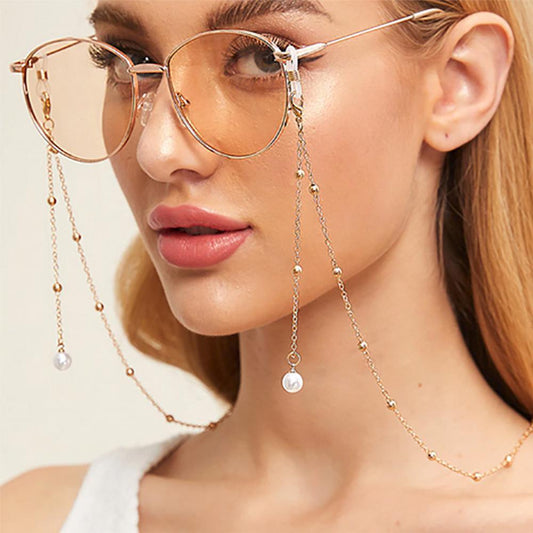 Pearl Glasses Chain Accessories Sweater Hanging Decorative