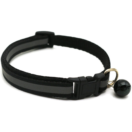 Reflective Pet Collar with Bell for Dogs and Cats