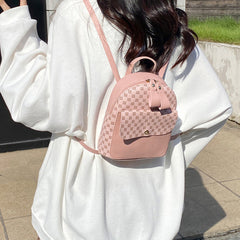 Geo Pattern Small Backpack for Work & School