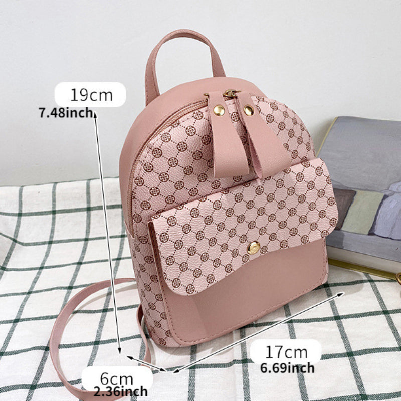 Geo Pattern Small Backpack for Work & School