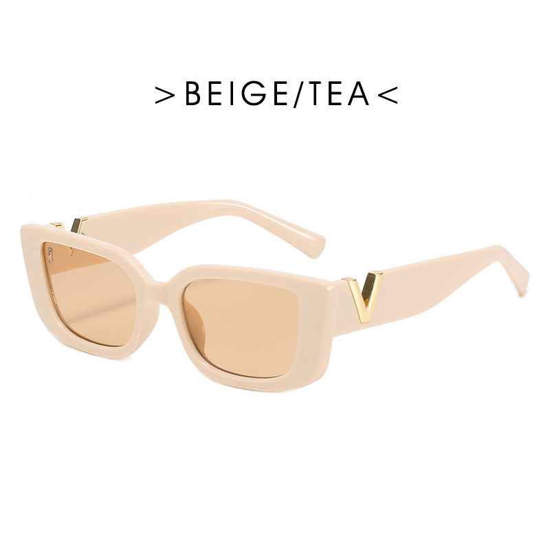Y2K Rectangle Sunglasses For Women Men Punk Hiphop Jelly Glasses UV400