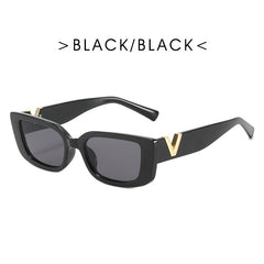 Y2K Rectangle Sunglasses For Women Men Punk Hiphop Jelly Glasses UV400