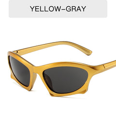 Y2K Wrap Around Sunglasses Irregular Frame Outdoor Eyewear UV400