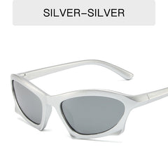 Y2K Wrap Around Sunglasses Irregular Frame Outdoor Eyewear UV400