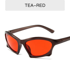 Y2K Wrap Around Sunglasses Irregular Frame Outdoor Eyewear UV400