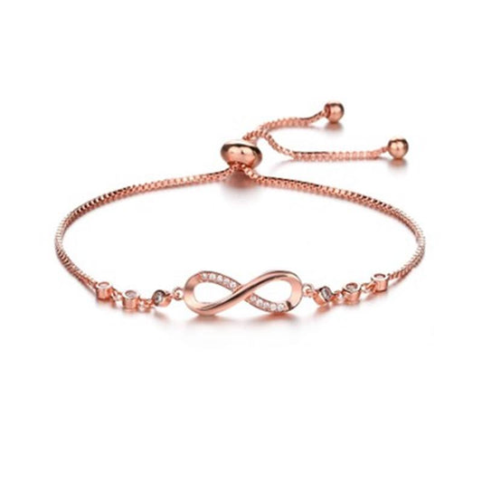 Infinity 8 Tennis Iced Out Bracelet Chain Zirconia Jewelry