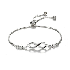 Infinity 8 Tennis Iced Out Bracelet Chain Zirconia Jewelry