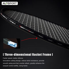 2pcs Alp XHP 100 Carbon Fiber Badminton Racket 6U 72g 30lbs Tension