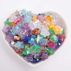 100pcs 10mm Colorful Acrylic Star Spacer Beads Jewelry Making Supplies