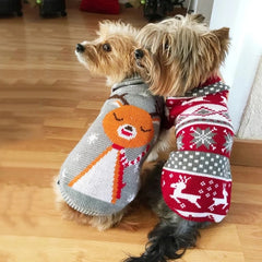Christmas Reindeer Knitted Sweater For Toy And Small Dogs