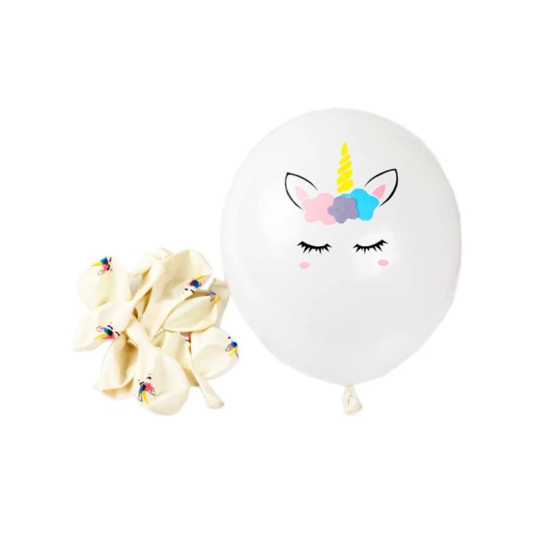 10 Pcs Unicorn Balloon Party Supplies for Birthday Decorations