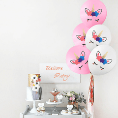 10 Pcs Unicorn Balloon Party Supplies for Birthday Decorations