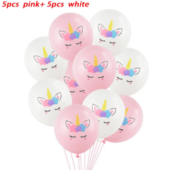 10 Pcs Unicorn Balloon Party Supplies for Birthday Decorations