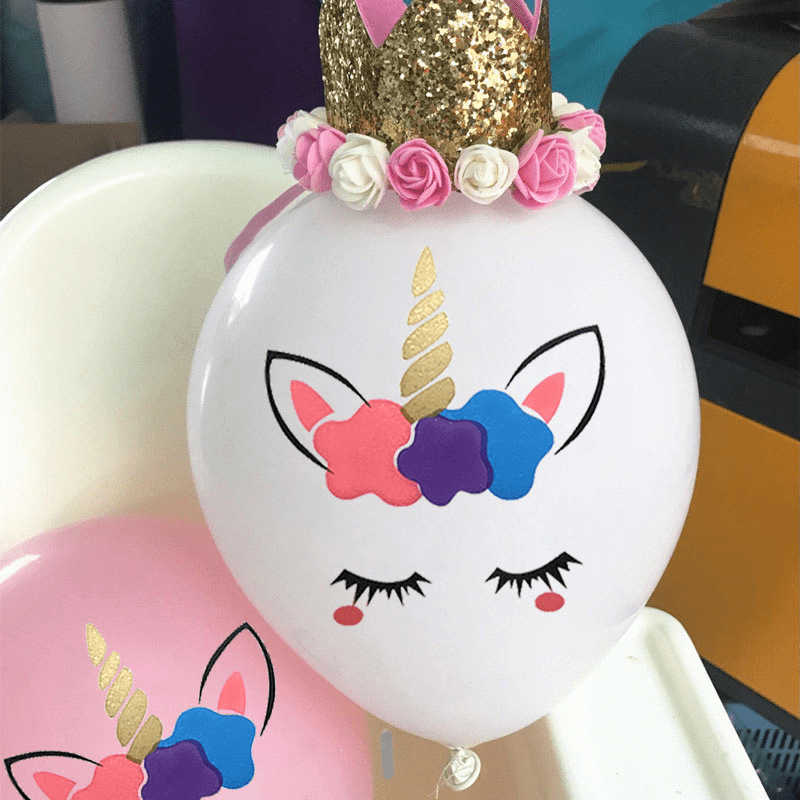10 Pcs Unicorn Balloon Party Supplies for Birthday Decorations